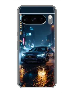 Чехол для Huawei Honor Magic8 Pro Air с картинкой «Ночной город и Audi»