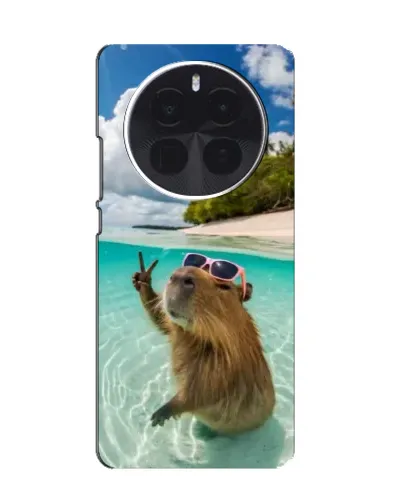 Чехол для Huawei Honor Magic8 с картинкой «Капибара на море»