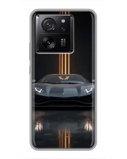 Чехол для Huawei Honor Play 10 с картинкой «Lamborghini золотые линии»