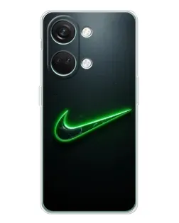 Чехол для Huawei Honor Play 10C с картинкой «Неоновый контур Nike»