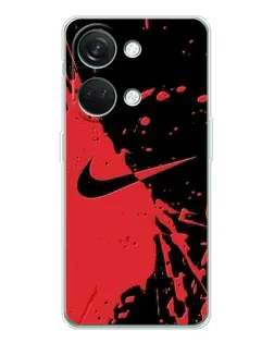 Чохол для Huawei Honor Play 10C з картинкою «Червоні бризки Nike» Чохол для Huawei Honor Play 10C з картинкою «Червоні бризки Nike»