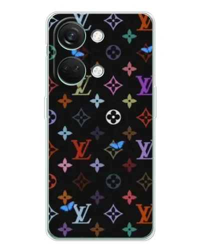 Чехол для Huawei Honor Play 10C с картинкой «Цветная монограмма LV»