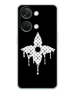 Чехол для Huawei Honor Play 10C с картинкой «Цветочная монограмма»