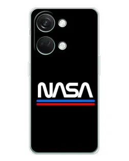 Чехол для Huawei Honor Play 10C с картинкой «NASA — классика Red Blue» Чехол для Huawei Honor Play 10C с картинкой «NASA — классика Red Blue»