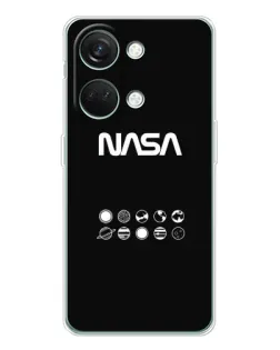 Чехол для Huawei Honor Play 10C с картинкой «NASA — технический принт»
