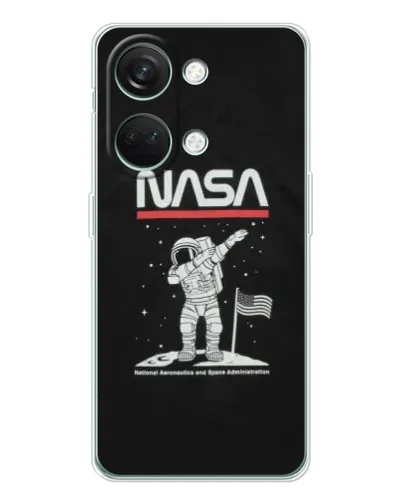 Чехол для Huawei Honor Play 10C с картинкой «NASA — шагаем по Луне»