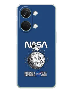 Чехол для Huawei Honor Play 10C с картинкой «NASA — лунная миссия»