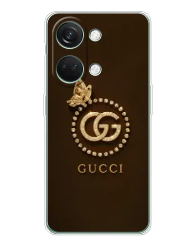 Чехол для Huawei Honor Play 10C с картинкой «Gucci — золотая бабочка»