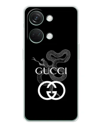 Чехол для Huawei Honor Play 10C с картинкой «Gucci — серебряная змея»