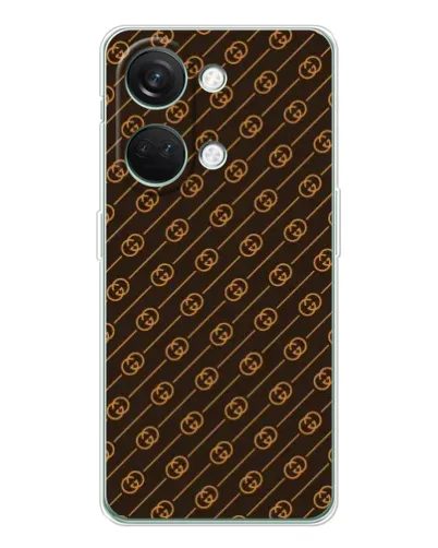 Чехол для Huawei Honor Play 10C с картинкой «Gucci — золотые диагонали»