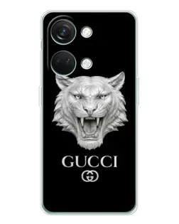 Чехол для Huawei Honor Play 10C с картинкой «Gucci — серебряный лев» Чехол для Huawei Honor Play 10C с картинкой «Gucci — серебряный лев»