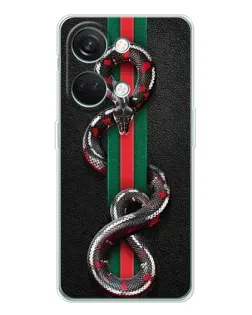 Чехол для Huawei Honor Play 10C с картинкой «Gucci — змея на полосе» Чехол для Huawei Honor Play 10C с картинкой «Gucci — змея на полосе»