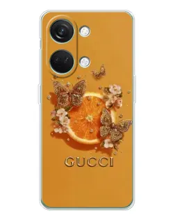 Чехол для Huawei Honor Play 10C с картинкой «Gucci — золотые бабочки» Чехол для Huawei Honor Play 10C с картинкой «Gucci — золотые бабочки»