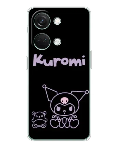 Чохол для Huawei Honor Play 10C з картинкою «Kuromi — чорний мінімалізм»