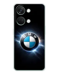 Чехол для Huawei Honor Play 10C с картинкой «BMW — неоновое сияние»