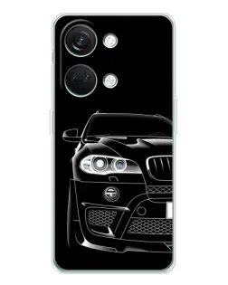 Чехол для Huawei Honor Play 10C с картинкой «Темный силуэт BMW»