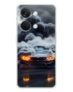 Чехол для Huawei Honor Play 10C с картинкой «BMW в дыму»