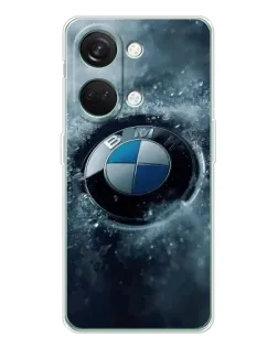 Чехол для Huawei Honor Play 10C с картинкой «Логотип BMW — лед»