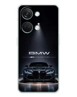Чехол для Huawei Honor Play 10C с картинкой «BMW сквозь ночной город»