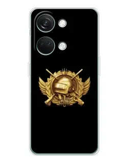 Чехол для Huawei Honor Play 10C с картинкой «PUBG — оранжевый градиент»
