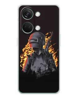 Чехол для Huawei Honor Play 10C с картинкой «PUBG — огненный силуэт» Чехол для Huawei Honor Play 10C с картинкой «PUBG — огненный силуэт»