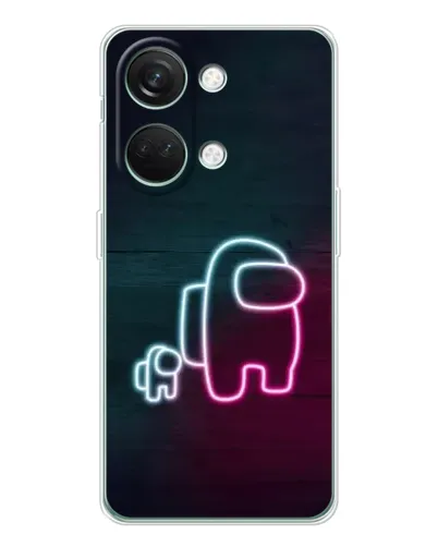 Чехол для Huawei Honor Play 10C с картинкой «Among Us неон-арт» Чехол для Huawei Honor Play 10C с картинкой «Among Us неон-арт»