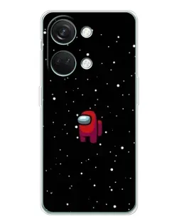 Чехол для Huawei Honor Play 10C с картинкой «Красный Among Us»