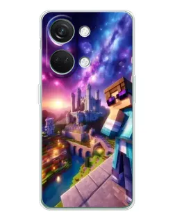 Чехол для Huawei Honor Play 10C с картинкой «Стив и космос»