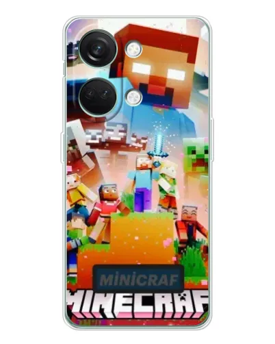 Чохол для Huawei Honor Play 10C з картинкою «Minecraft герої гри»