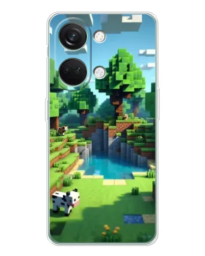 Чохол для Huawei Honor Play 10C з картинкою «Minecraft літній день»