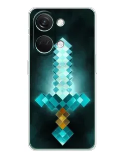 Чехол для Huawei Honor Play 10C с картинкой «Алмазный меч неон»