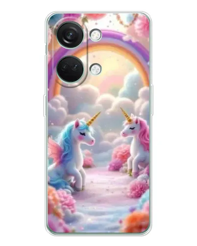 Чехол для Huawei Honor Play 10C с картинкой «Радуга и единороги» Чехол для Huawei Honor Play 10C с картинкой «Радуга и единороги»