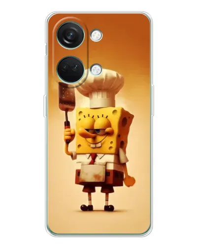 Чехол для Huawei Honor Play 10C с картинкой «Губка Боб повар»