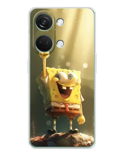 Чехол для Huawei Honor Play 10C с картинкой «Сияющий Спанч Боб»
