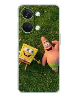 Чехол для Huawei Honor Play 10C с картинкой «Друзья на лужайке»
