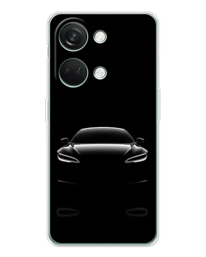 Чехол для Huawei Honor Play 10C с картинкой «Силуэт Tesla Night»