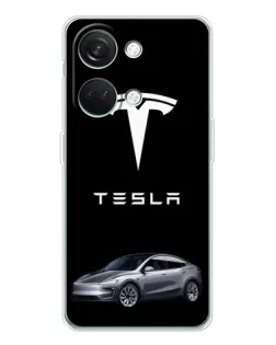 Чехол для Huawei Honor Play 10C с картинкой «Tesla Model Y»