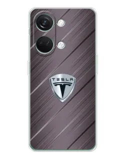 Чехол для Huawei Honor Play 10C с картинкой «Металлическая текстура Tesla»