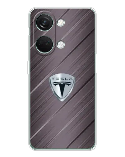 Чехол для Huawei Honor Play 10C с картинкой «Металлическая текстура Tesla»