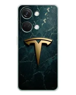 Чехол для Huawei Honor Play 10C с картинкой «Мраморная Tesla Gold»