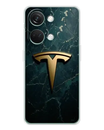 Чехол для Huawei Honor Play 10C с картинкой «Мраморная Tesla Gold»