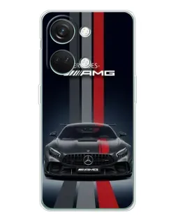 Чехол для Huawei Honor Play 10C с картинкой «Mercedes — белый карбон»