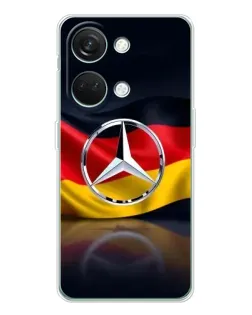 Чехол для Huawei Honor Play 10C с картинкой «Mercedes — флаг Германии»