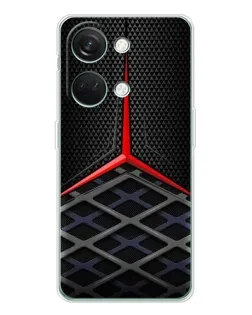 Чехол для Huawei Honor Play 10C с картинкой «Mercedes Carbon Grid»