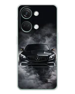 Чехол для Huawei Honor Play 10C с картинкой «Mercedes в дыму»