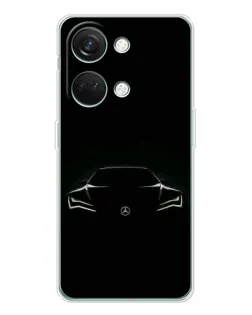 Чехол для Huawei Honor Play 10C с картинкой «Mercedes — силуэт авто» Чехол для Huawei Honor Play 10C с картинкой «Mercedes — силуэт авто»