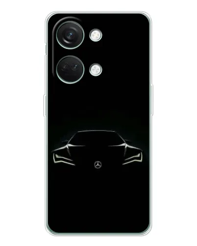 Чехол для Huawei Honor Play 10C с картинкой «Mercedes — силуэт авто» Чехол для Huawei Honor Play 10C с картинкой «Mercedes — силуэт авто»