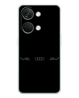 Чехол для Huawei Honor Play 10C с картинкой «Audi — световой подпись»