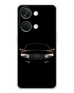 Чехол для Huawei Honor Play 10C с картинкой «Audi — ночной контур»