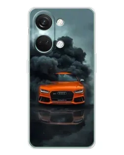 Чехол для Huawei Honor Play 10C с картинкой «Audi в облаках дыма»